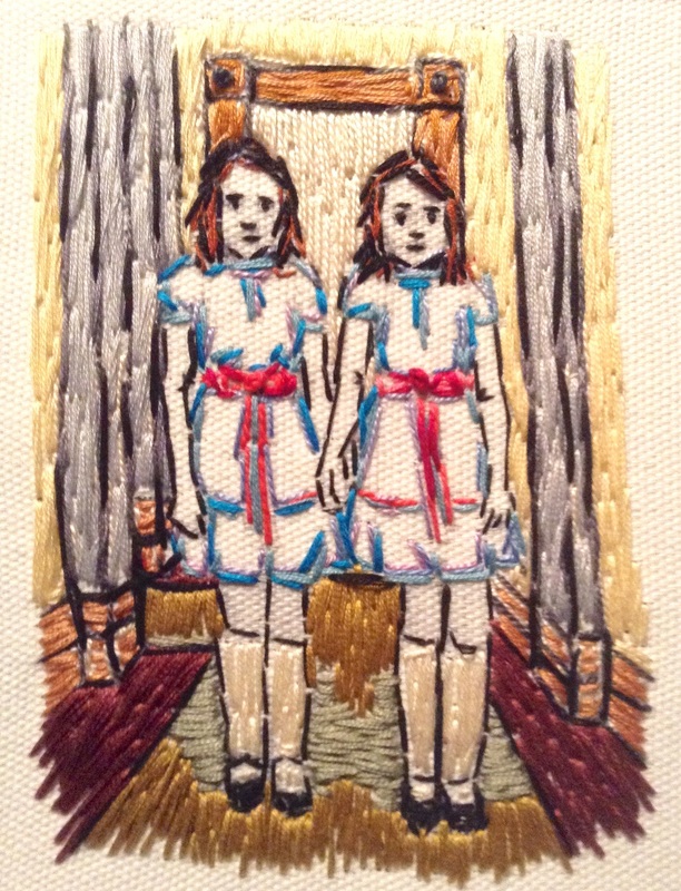 Kubrick Shining Homage Embroidery Grady Twins by Tickle And Smash